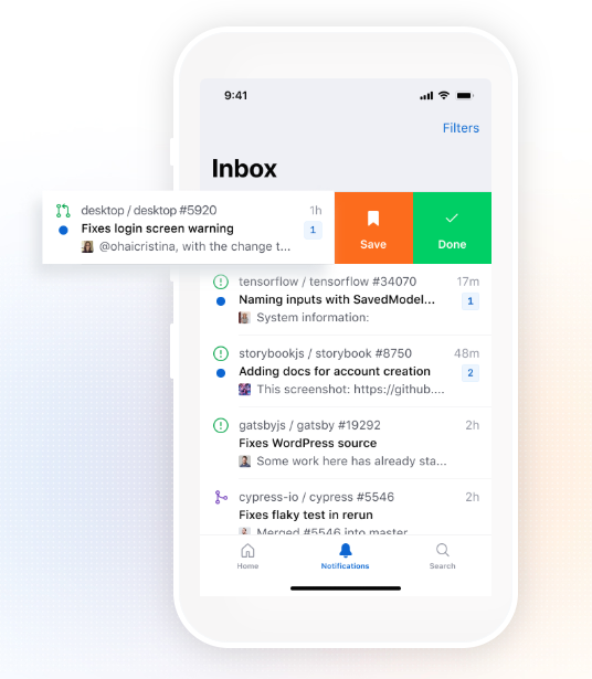 Swipe to save or done github swipe to finish app feature