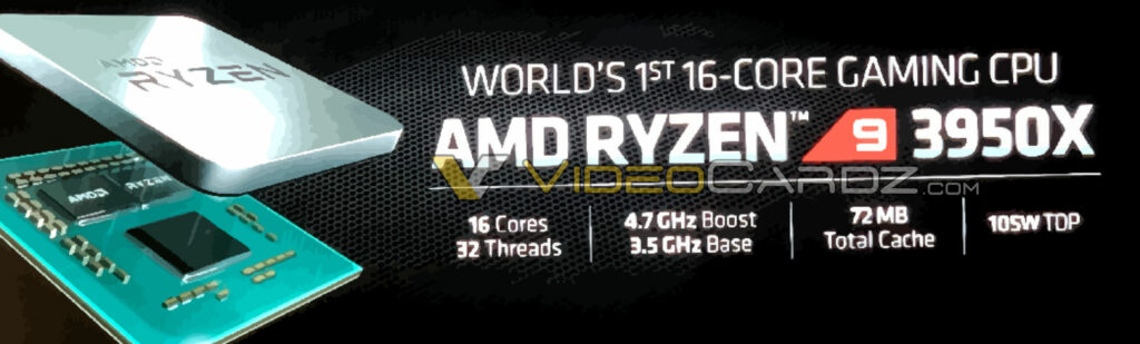 amd ryzen 9 3950x leaked slide