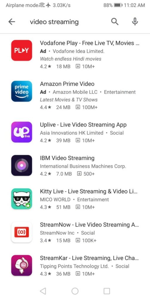 Google Play Now Shows Download Count And App Size In Search Result