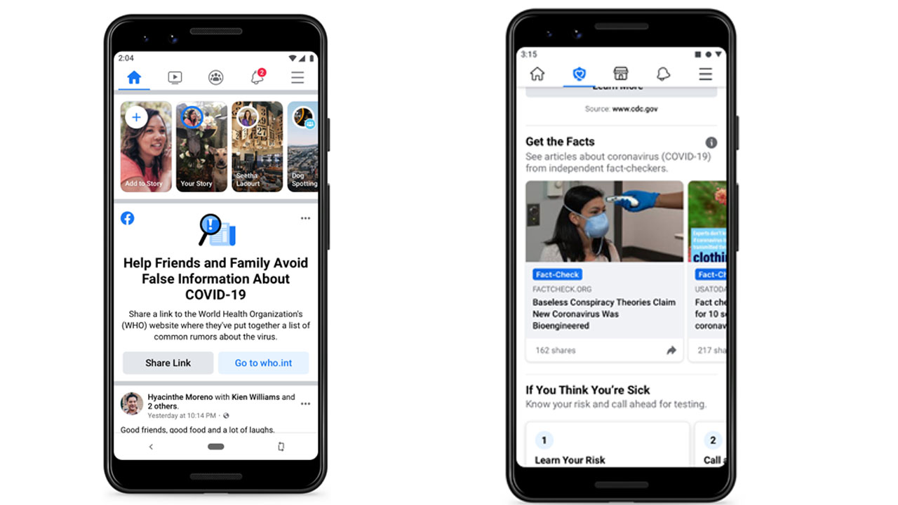Facebook Will Warn You If You Like Fake Coronavirus News