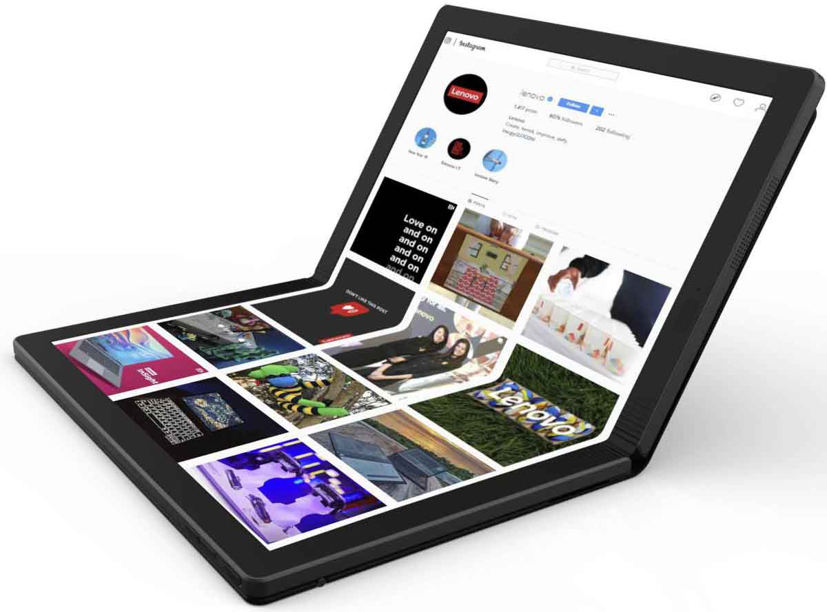Lenovo Unveiled World's First Foldable PC