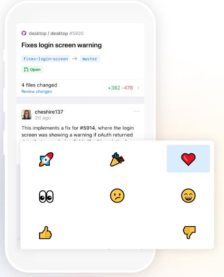 Emoji Comment github app emoji comment feature